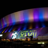   CBS Super Bowl XLVII Broadcast Park